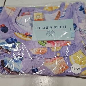 Jules and Belle fruit top and shorts 18-24 month